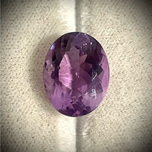 11.2 carat oval shaped amethyst (February birthstone) - $225 retail price